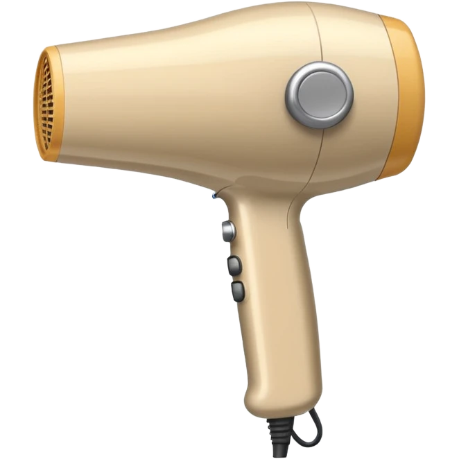 secador de pelo beige emoji