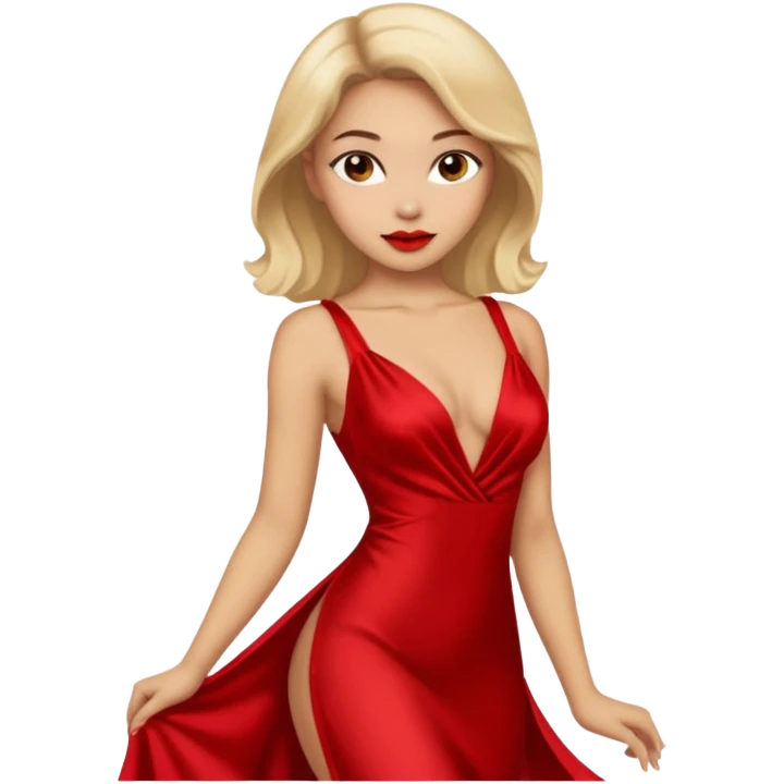Girl wearing sexy dress emoji