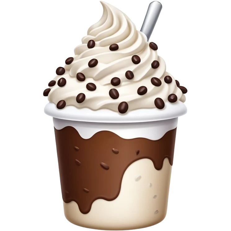 McFlurry dessert cup emoji