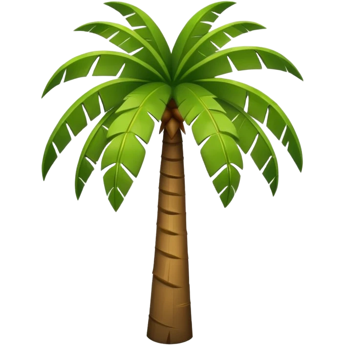 Palm Tree: flat body emoji