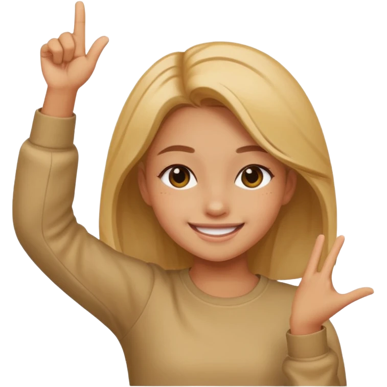 girl dabbing  emoji