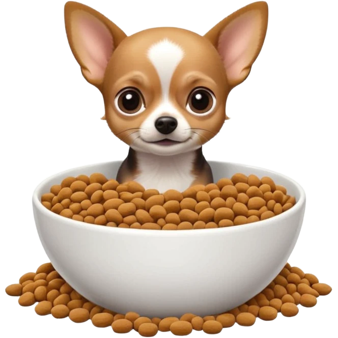 Chihuahua dog food room emoji