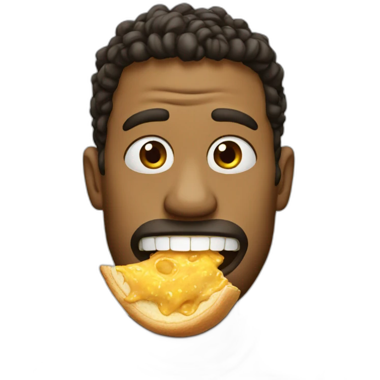 eating-glue-face emoji