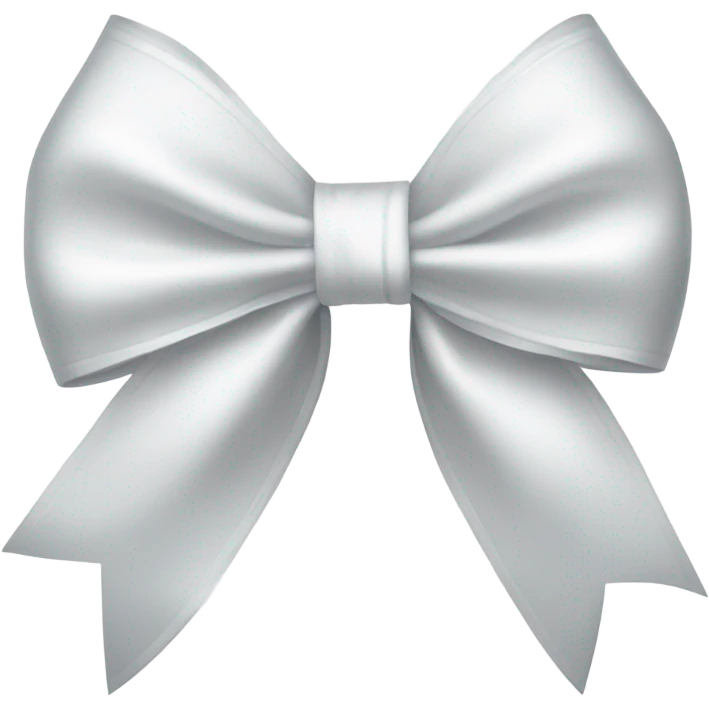 white satin bow emoji