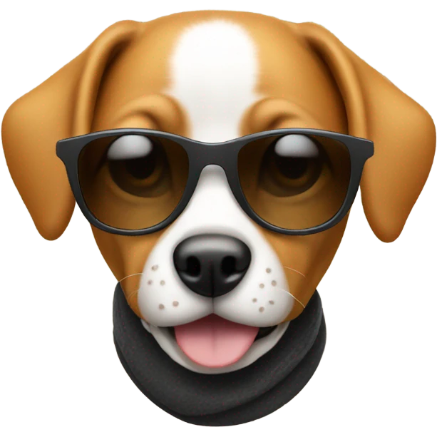 Dog with sunglasses  emoji