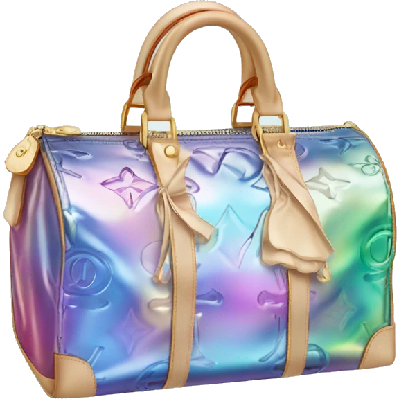 Iridescent Louis Vuitton bag emoji