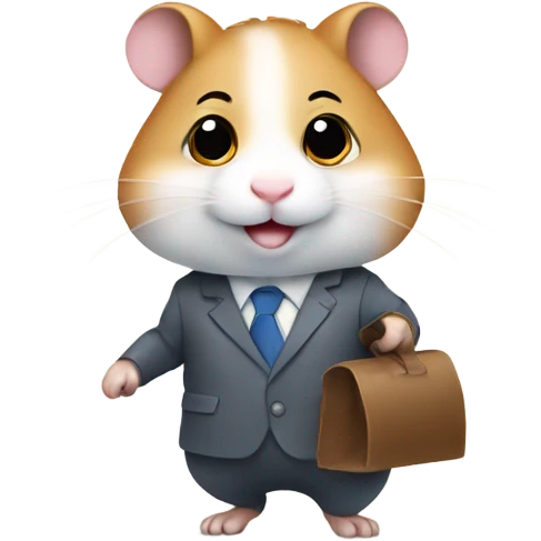 hamster going to work emoji