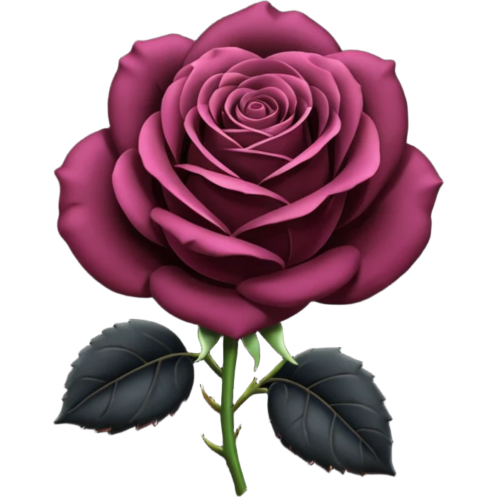 Black rose emoji