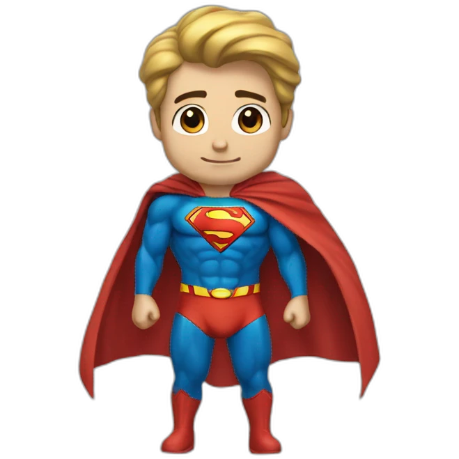 Io vestito da Superman emoji