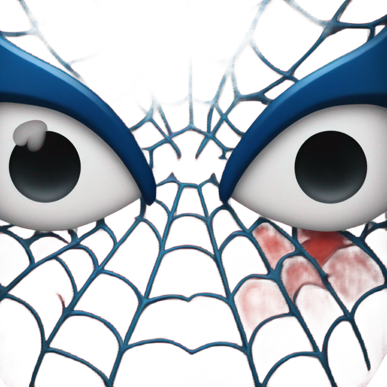 Spiderman face emoji