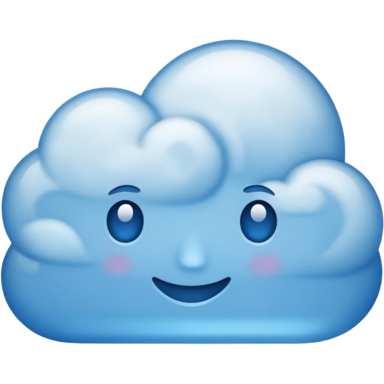 blue dialogue cloud emoji