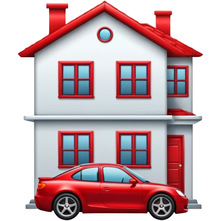 car in house emoji