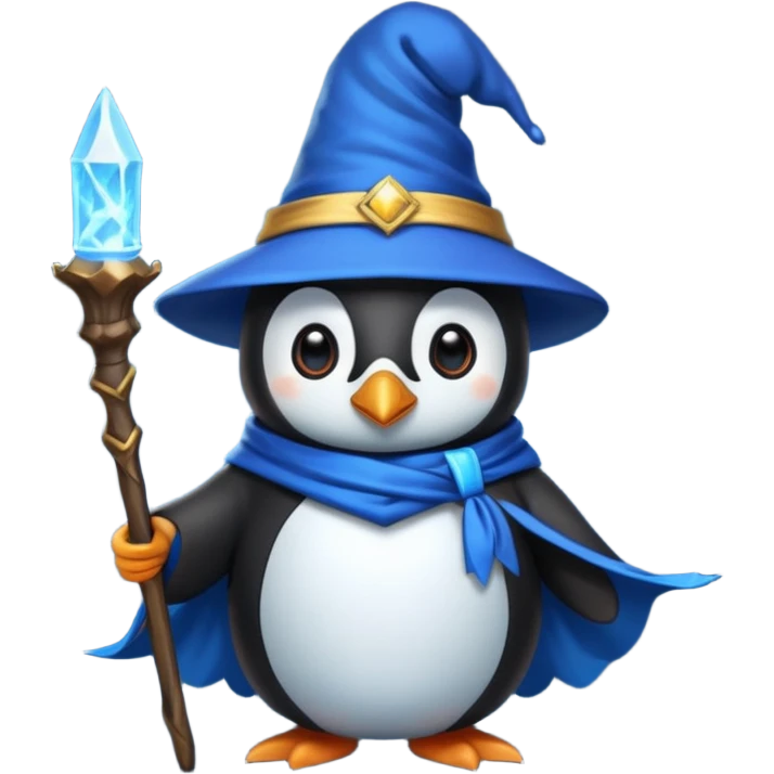 Penguin Wizard emoji