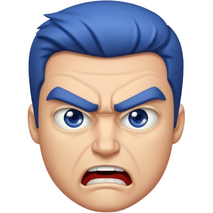 Créame una imagen de Ethan de Blu strike enojado emoji
