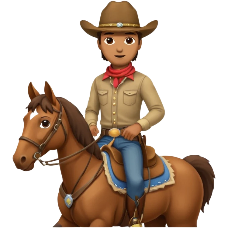 man on horse emoji
