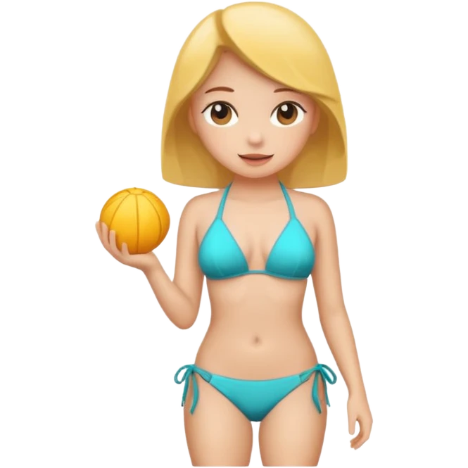 a girl wearing a bikini emoji