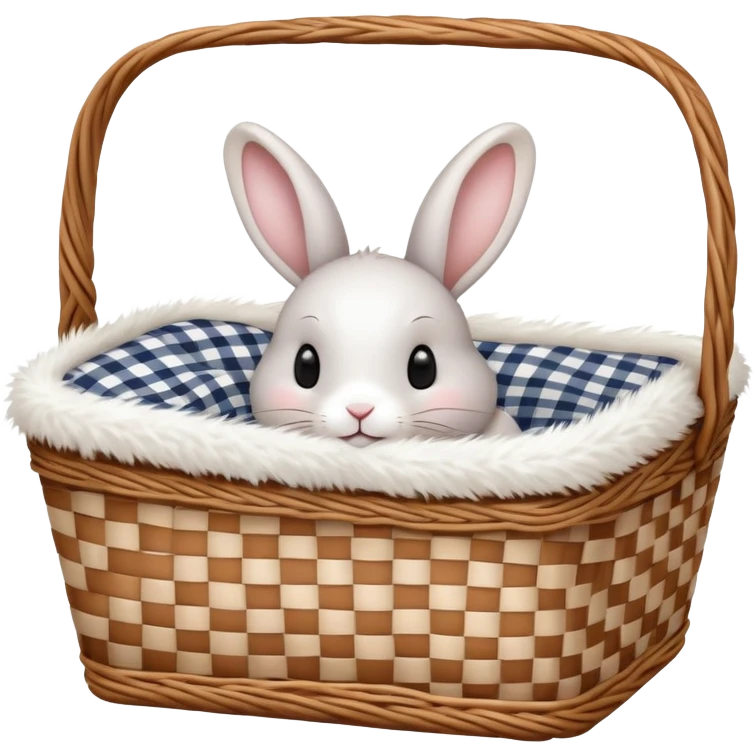 Rabbit in a picnic basket  emoji