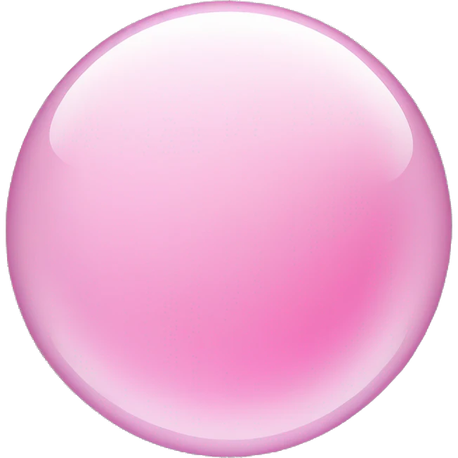 pink clear bubble  emoji