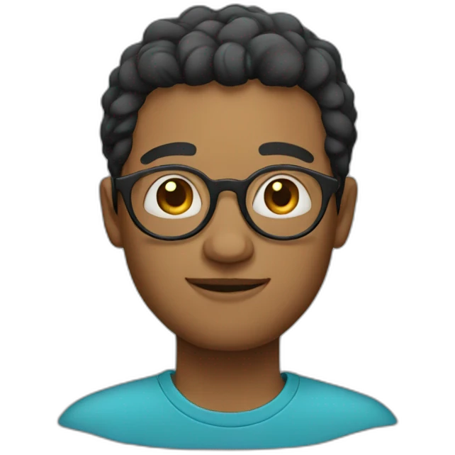 white man with round glasses emoji