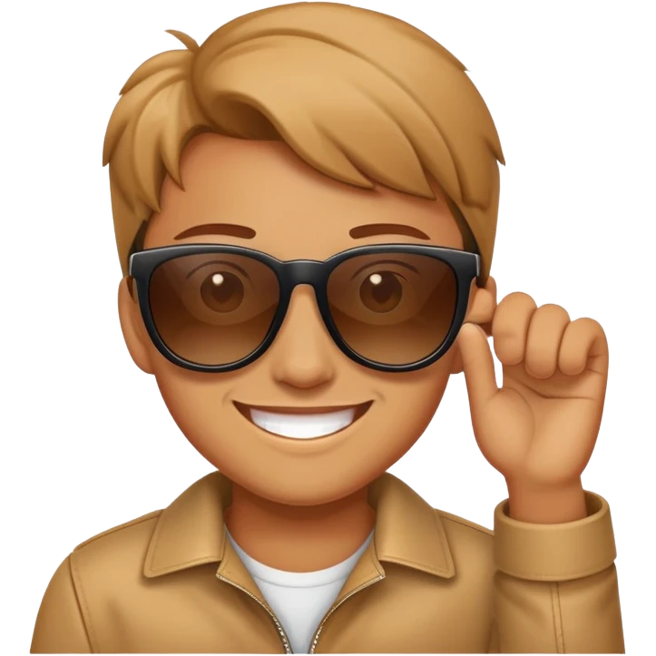 Peeking over sunglasses emoji