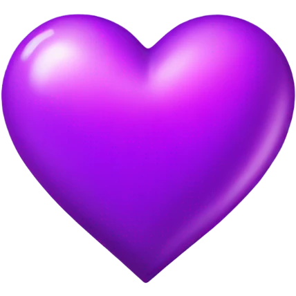 Shiny neon Purple Heart emoji