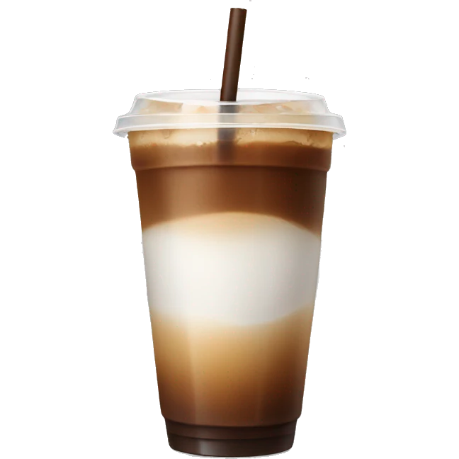 Ice coffee emoji