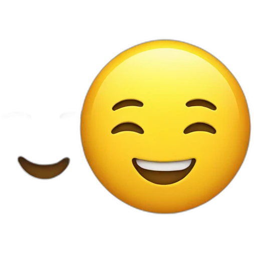 Emoji smiling at another emoji emoji