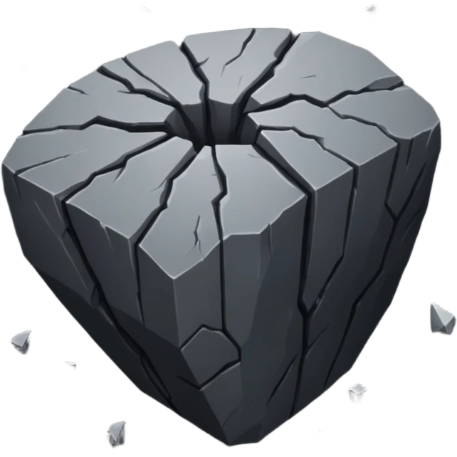 rock falling in space emoji
