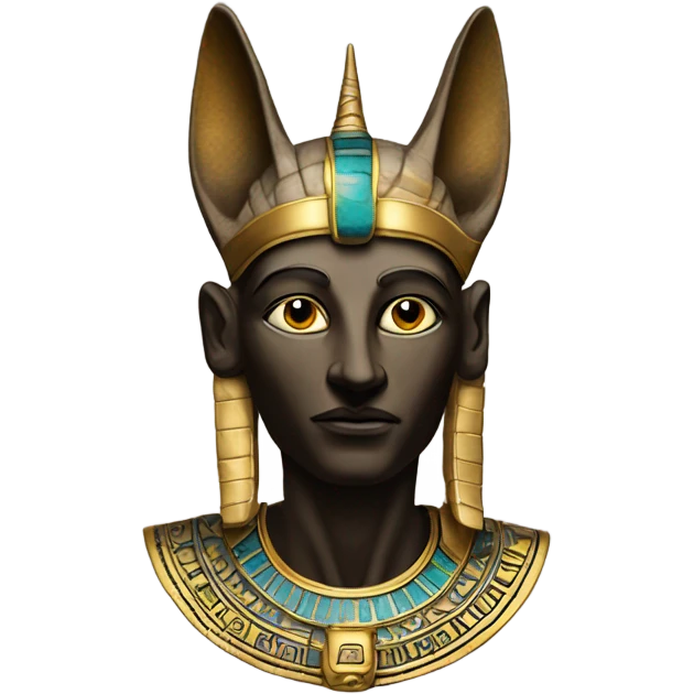 The god Osiris with proper animal head  emoji