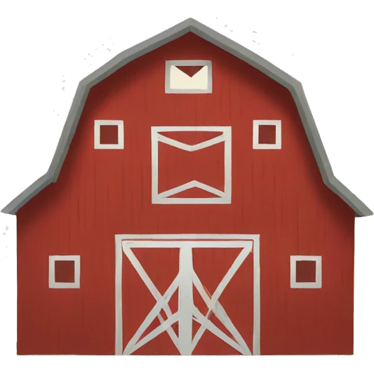 farm barn icon emoji