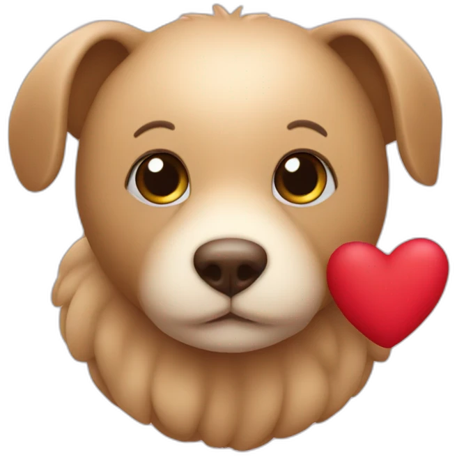 Doudou avec des coeurs emoji