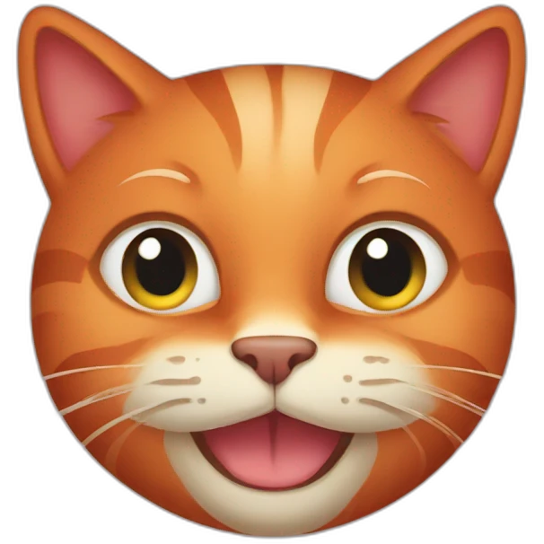 Red cat emoji