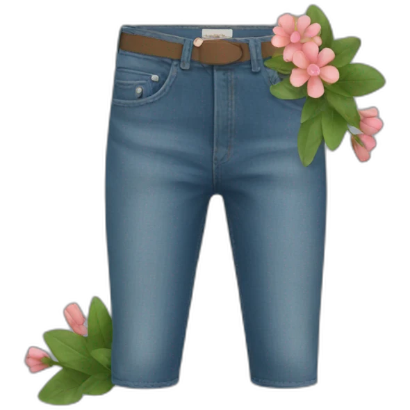 jean with flowers emoji