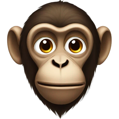 Monkey doing the side eye emoji