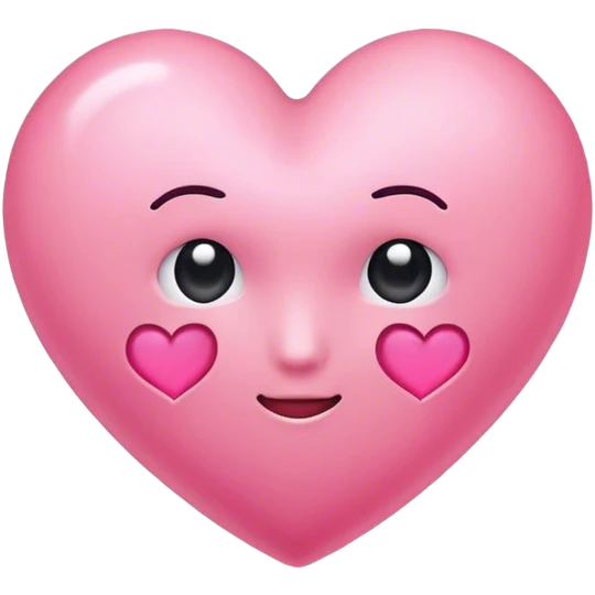 Pink heart mind emoji