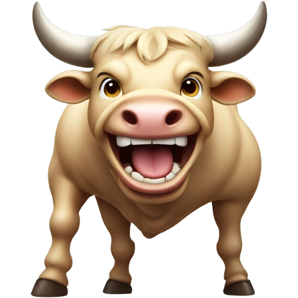 laughing bull emoji