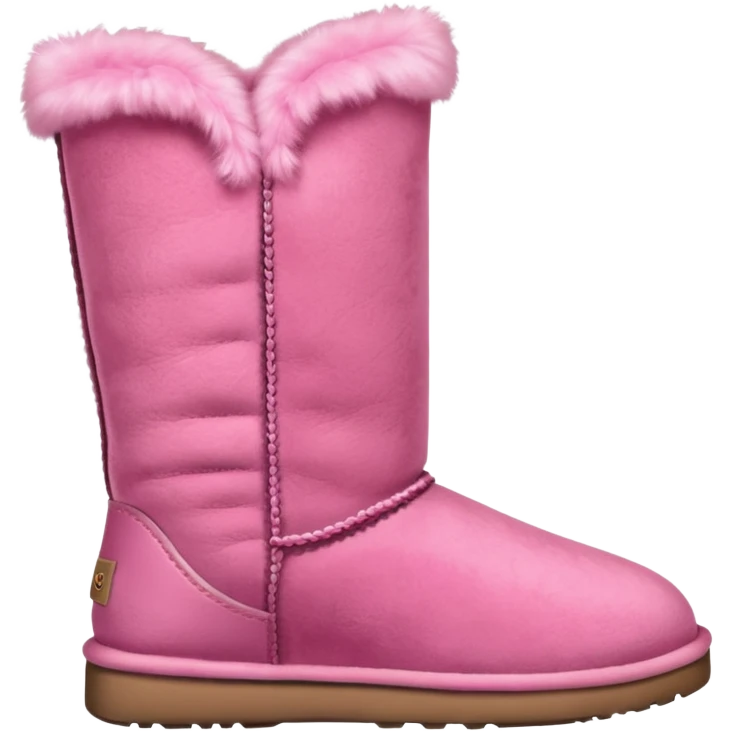 Pink ugg emoji