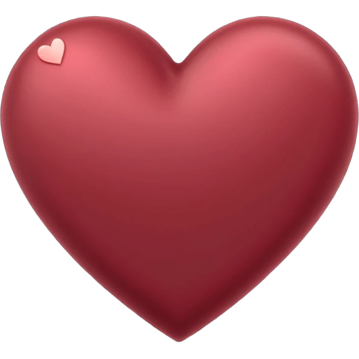 coração marsala  emoji