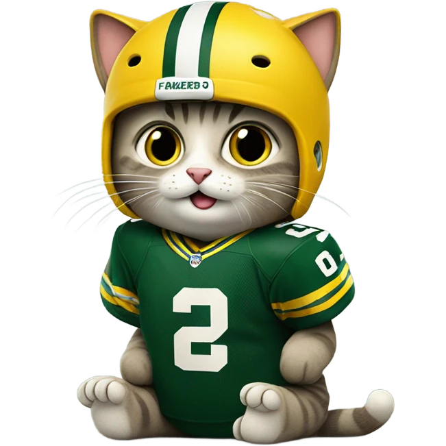 Packers fan cat  emoji