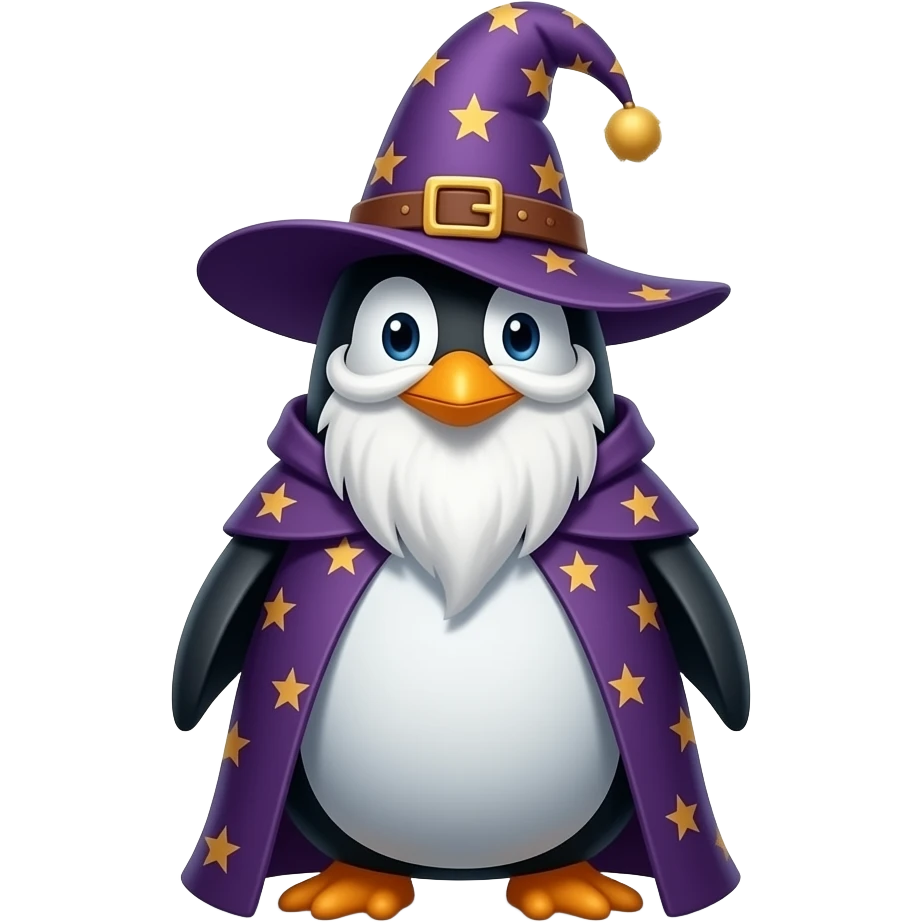 Penguin Wizard emoji