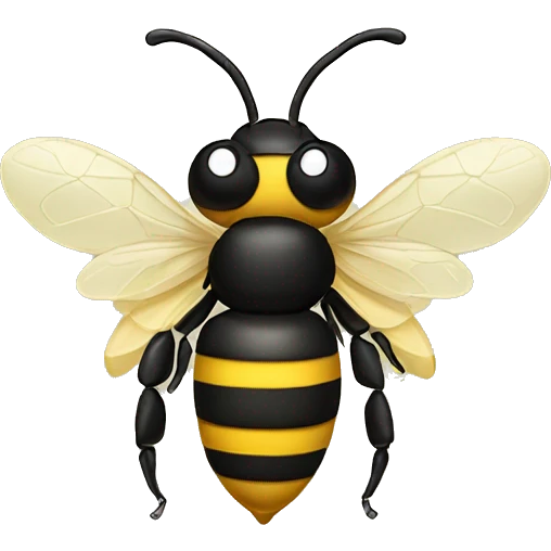 bee with a bow emoji
