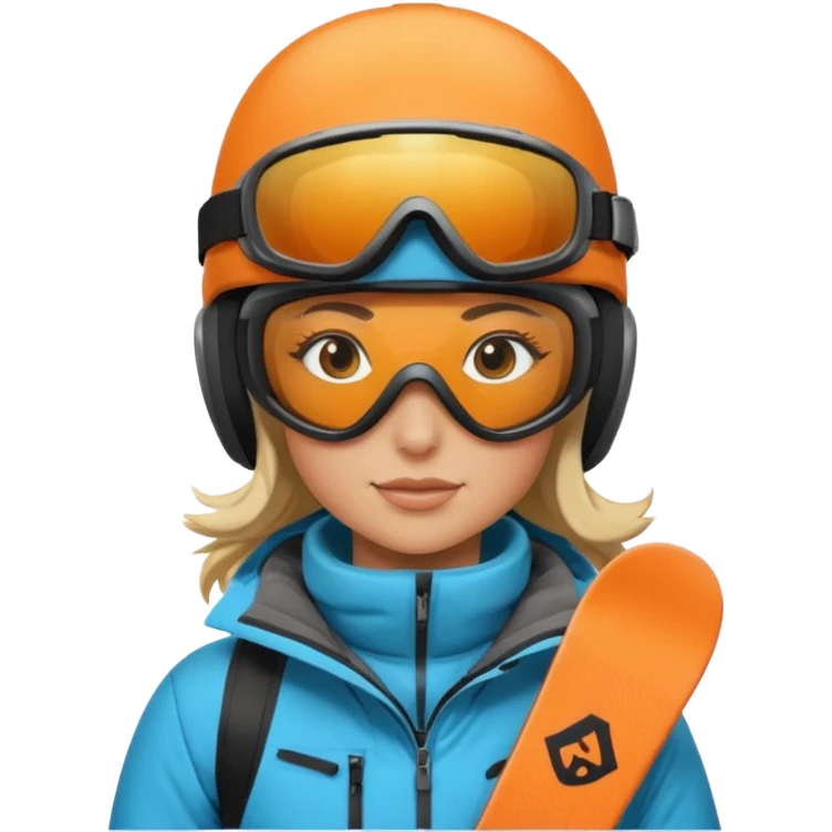 Female snowboarder emoji