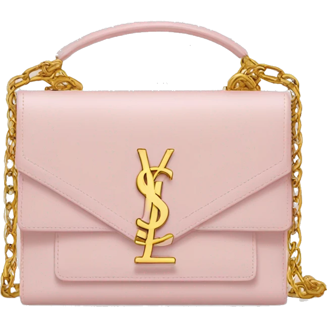 Ysl light pink purse emoji