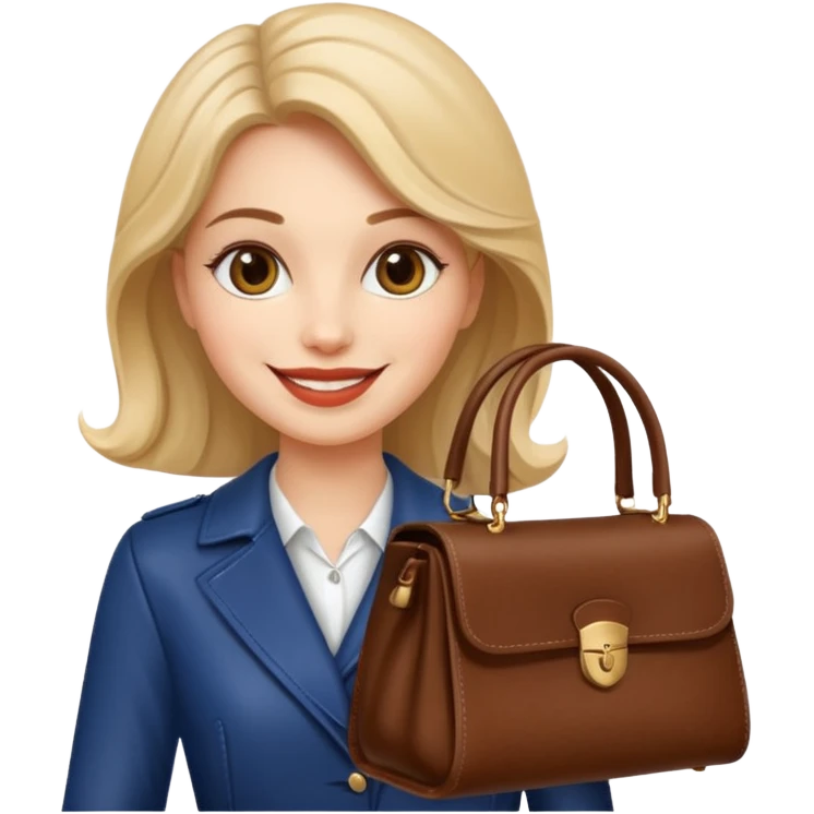 italian fashion with bag emoji