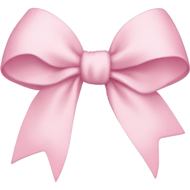 light pink bow emoji