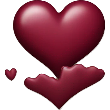 Bordo heart emoji