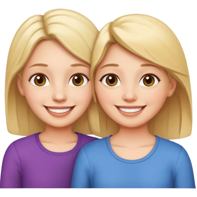 Mom and daughter emoji