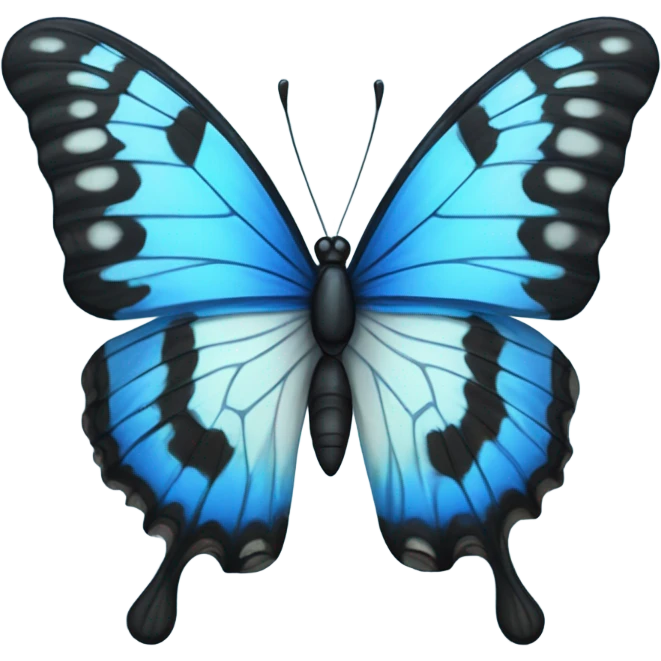 Blue butterfly emoji