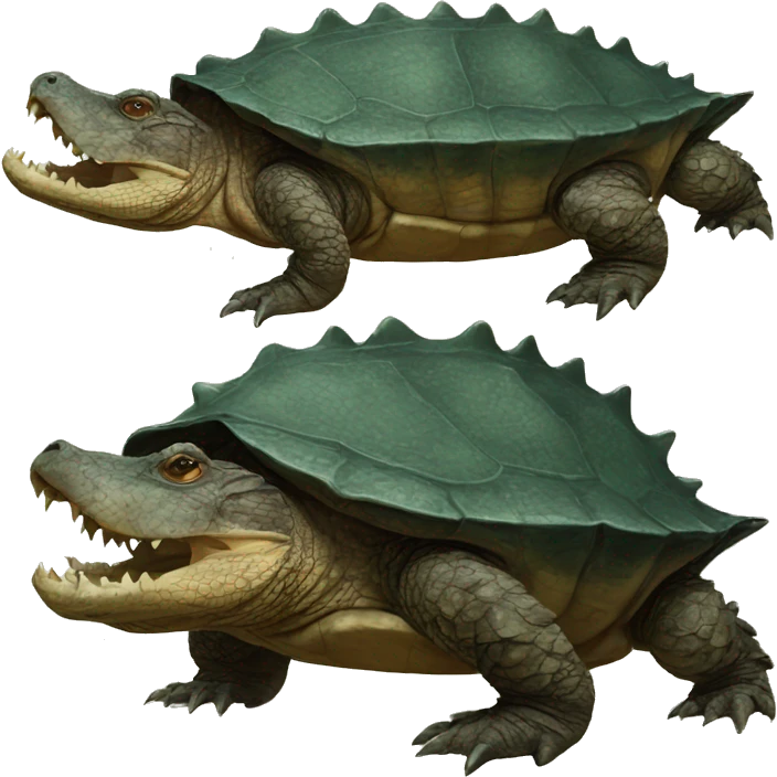 Alligator snapping turtle emoji