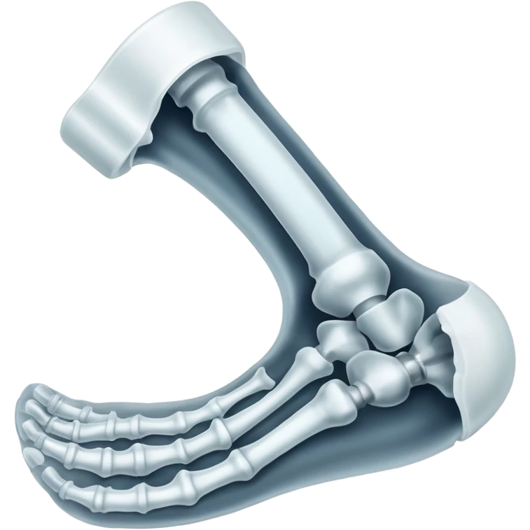 broken bone cast X ray emoji
